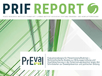 Beispiel für Cover eines PrEval-PRIF Reports (Foto: architecture-828596, pixabay.com/Bearbeitung: Anja Feix).